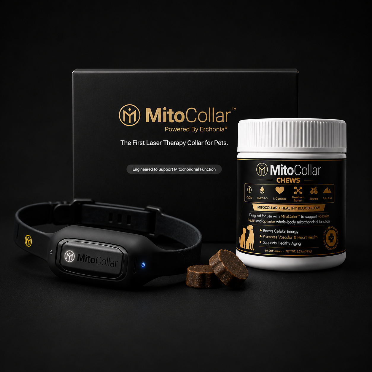 MitoCollar - Laser Wellness Pet Collar (PRE-ORDER 30 DAYS TO SHIP)